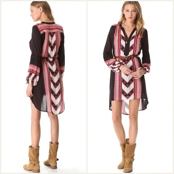 Free People Peacemaker Dress, Black Combo, Small, EUC - Picture 4 of 13